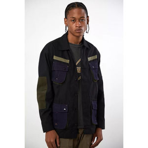New Urban Outfitters Elhaus Jungle Jacket $136  LARGE Mismatch Black